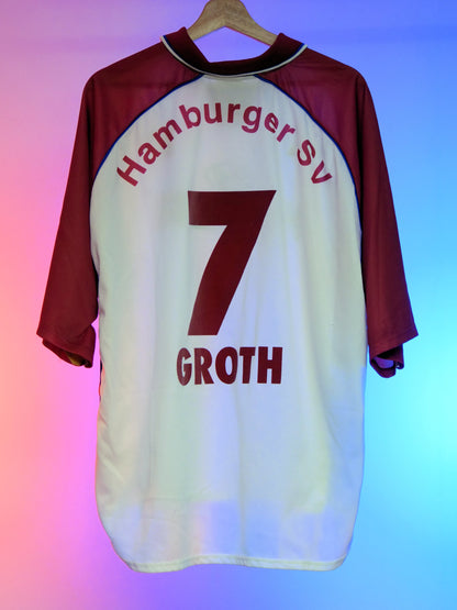 HSV 1999/2000 Home Shirt  (#7 Groth) (XXL)