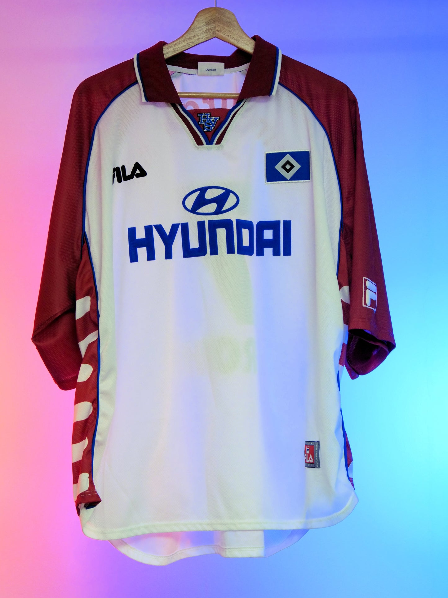 HSV 1999/2000 Home Shirt  (#7 Groth) (XXL)