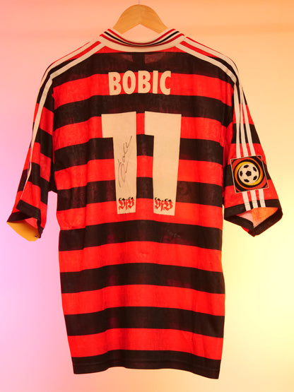 Stuttgart 1997/1998 Home Shirt (#11 Bobic) (Signed)