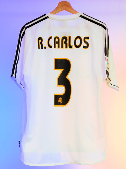 Real Madrid 2004/2005 Home Shirt (#3 R.Carlos) (M)