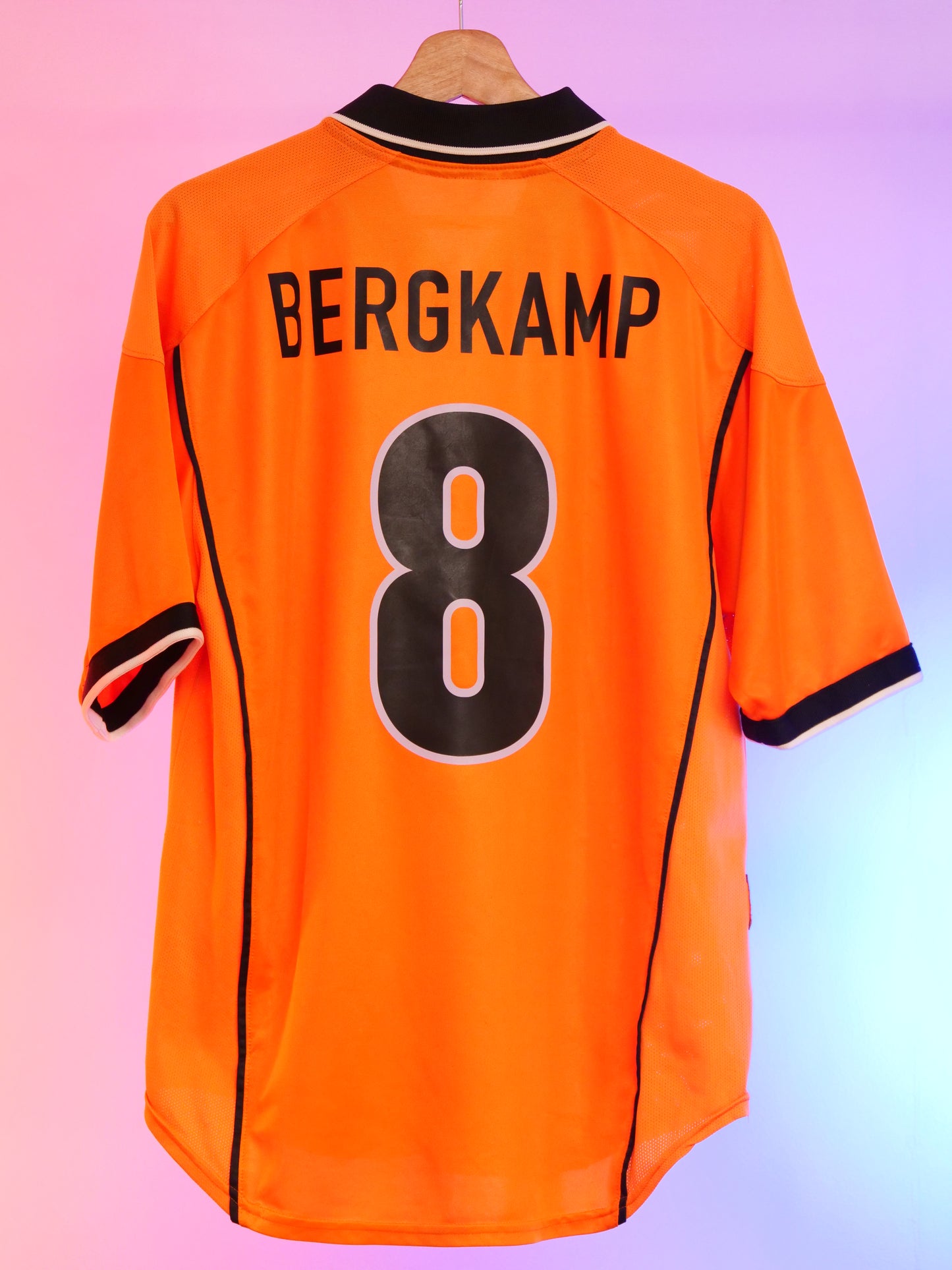 Netherlands 1998 Home Shirt (#8 Bergkamp) (M)
