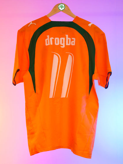 Ivory Coast 2006/2007 Home Shirt (#11 Drogba) (M)