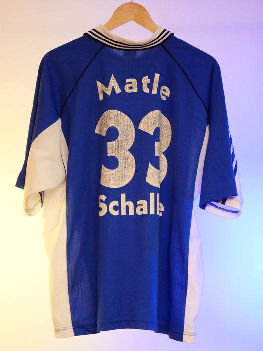 Schalke 04 1998/2000 Home Shirt (#33 Matle) (XL)