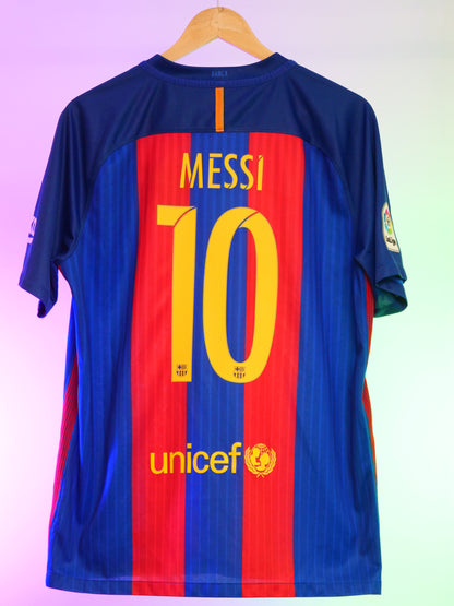 Barcelona 2015/2016 Home Shirt (#10 Messi) (L)