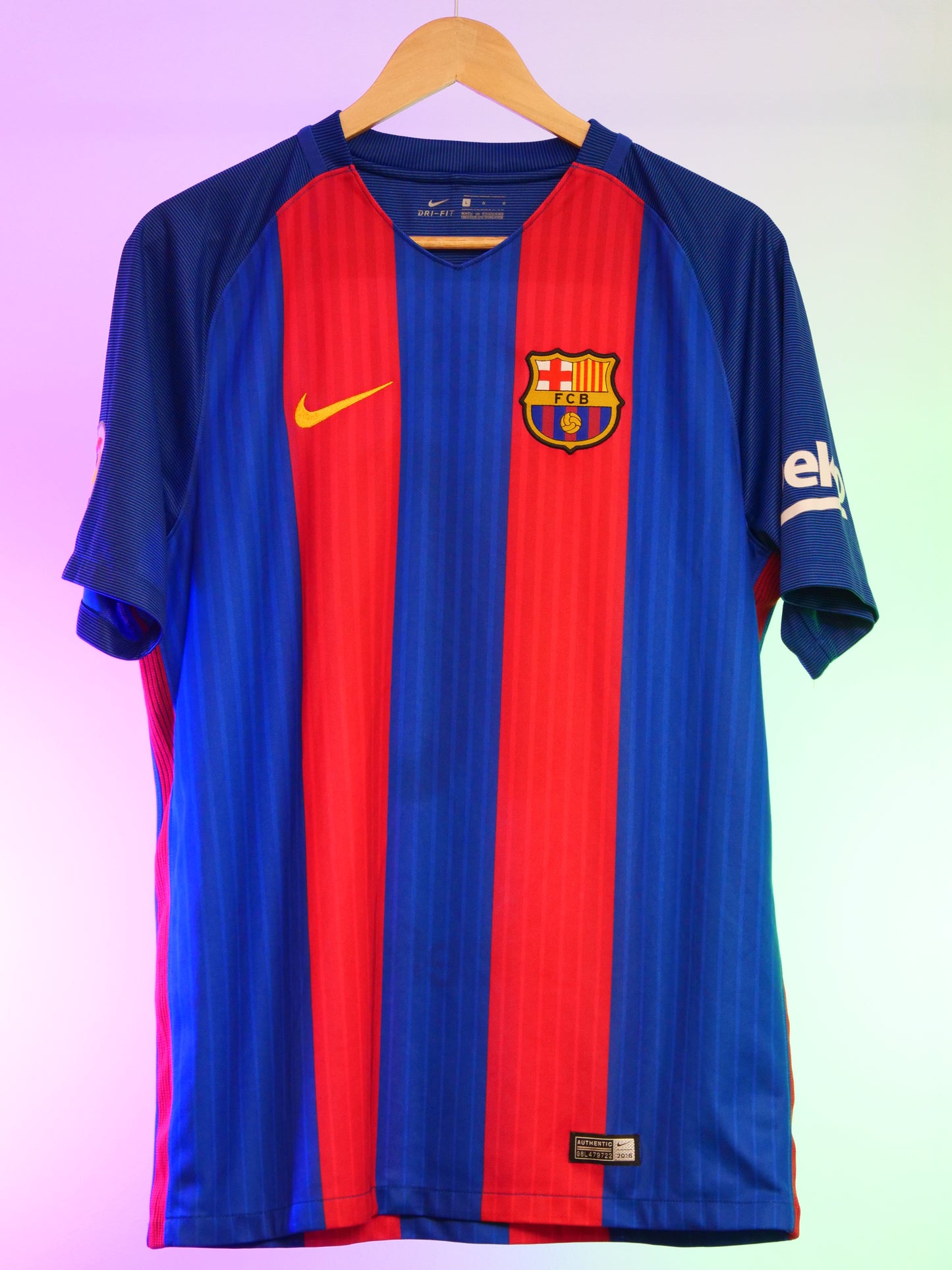 Barcelona 2015/2016 Home Shirt (#10 Messi) (L)
