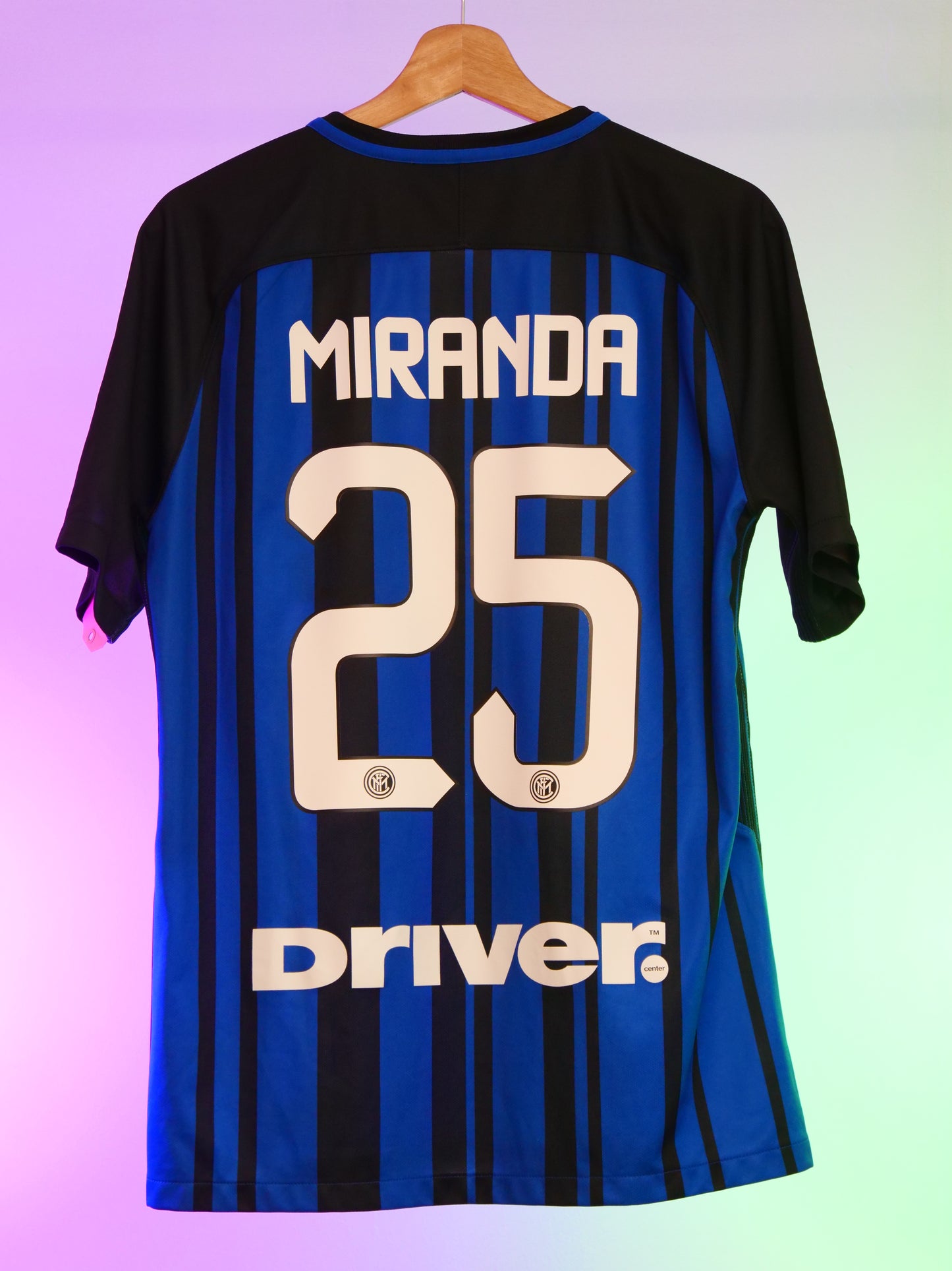 Inter Milan 2017/2018 Home Shirt (#25 Miranda) (M)