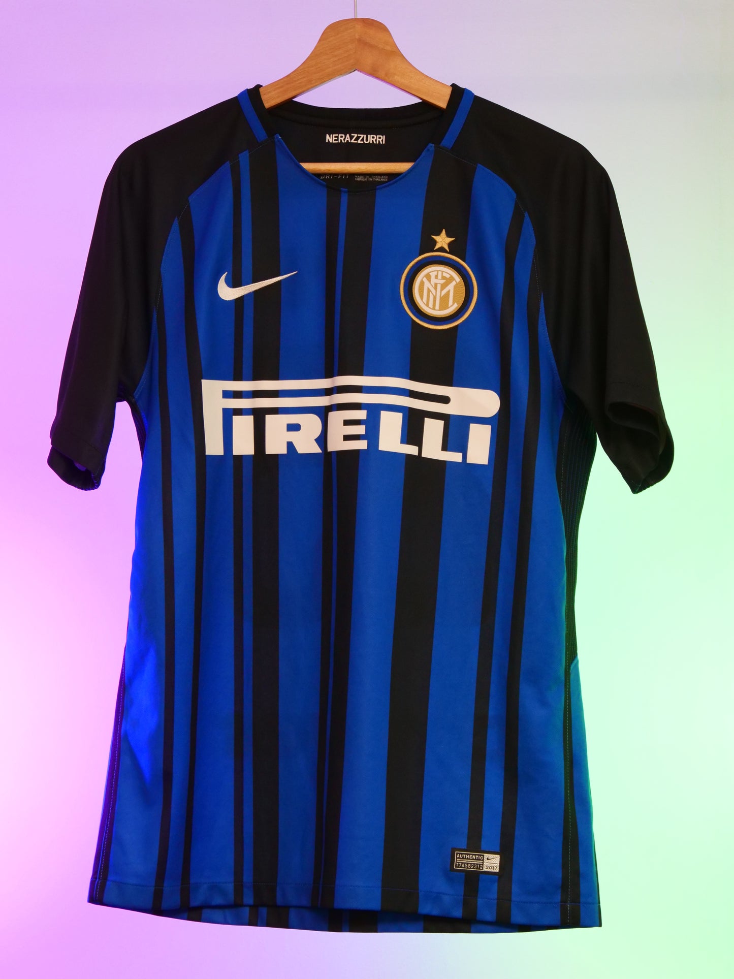 Inter Milan 2017/2018 Home Shirt (#25 Miranda) (M)