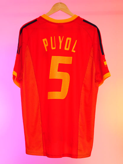 Spain 2002/2004 Home Shirt (#5 Puyol) (M)