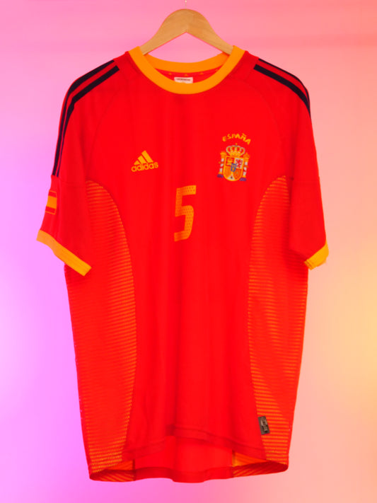 Spain 2002/2004 Home Shirt (#5 Puyol) (M)