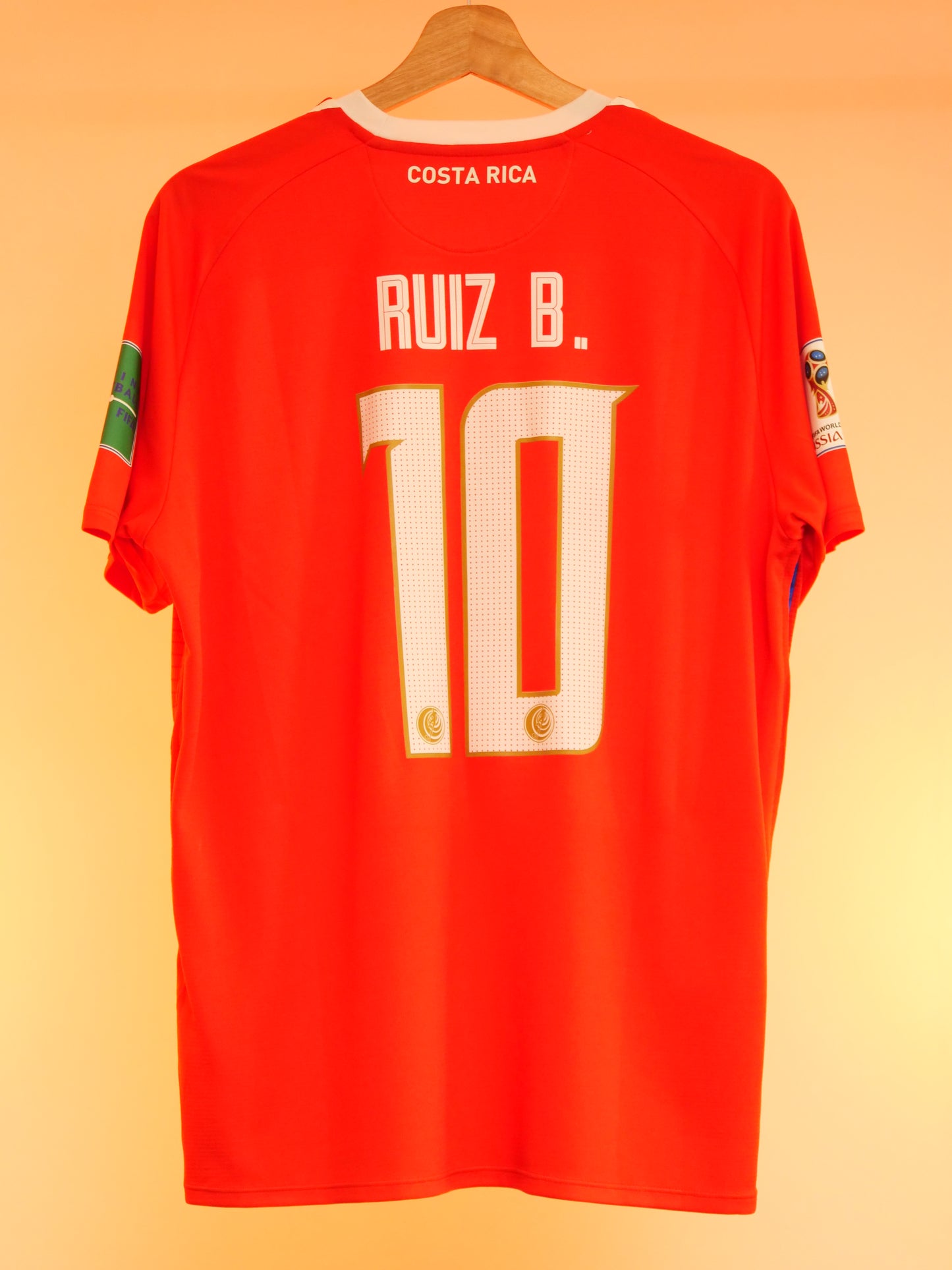 Costa Rica 2018/2019 Home Shirt (#10 Bryan Ruiz) (L)