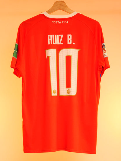 Costa Rica 2018/2019 Home Shirt (#10 Bryan Ruiz) (L)