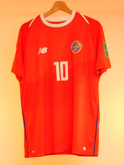 Costa Rica 2018/2019 Home Shirt (#10 Bryan Ruiz) (L)