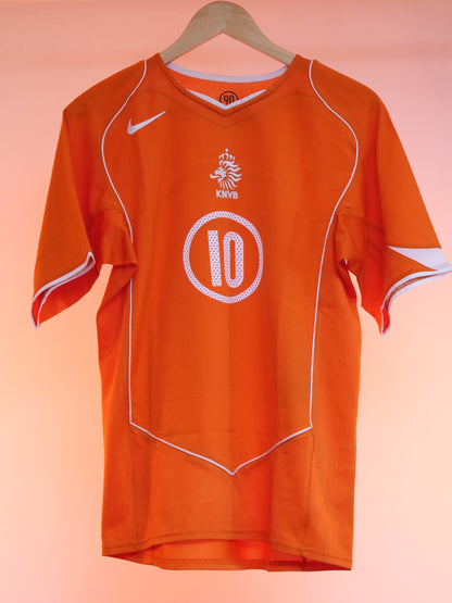 Netherlands 2004 Home Shirt (#10 Van Nistelrooy) (L)