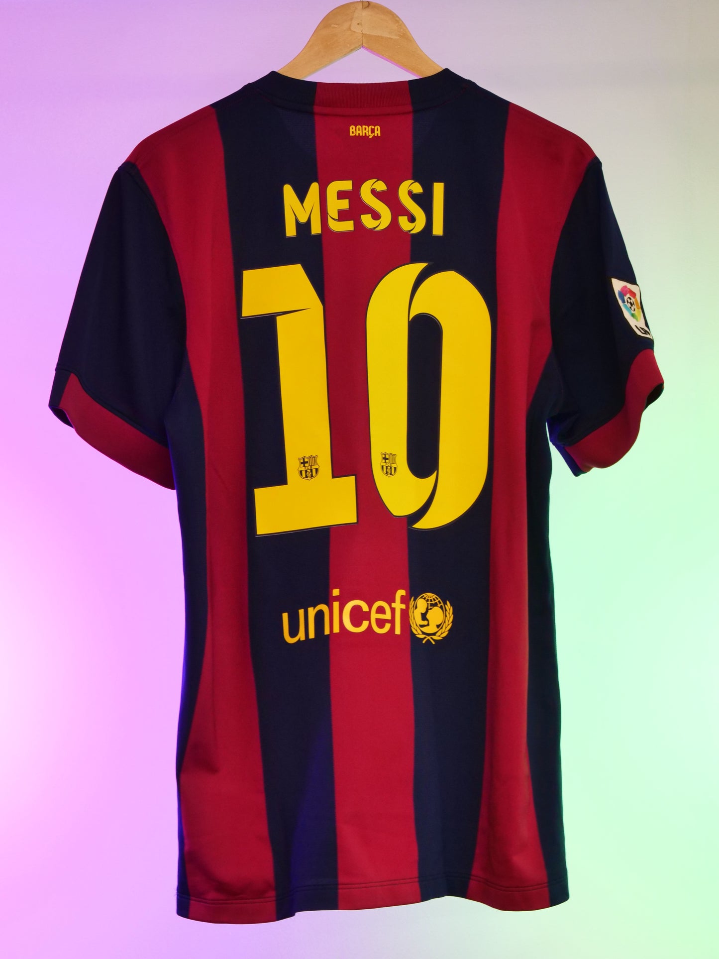 Barcelona 2014/2015 Home Shirt (#10 Messi) (L)