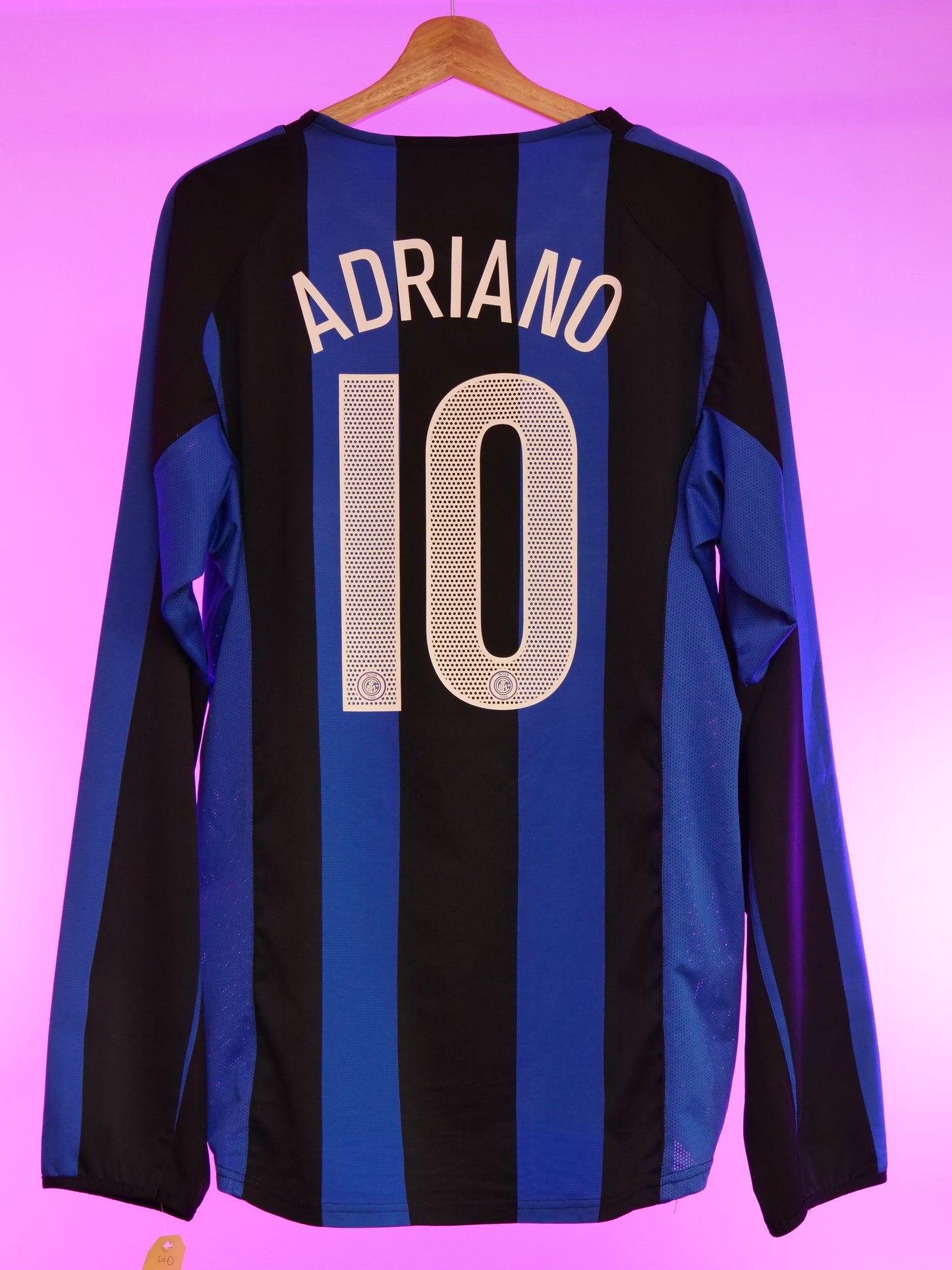 Inter Milan 2004/2005 Home Shirt Longsleeve (#10 Adriano) (XL)