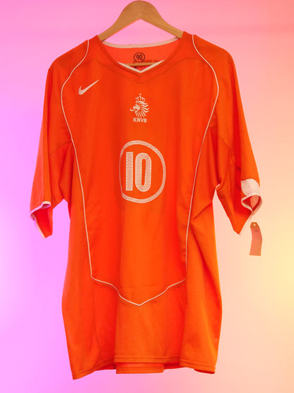 Netherlands 2004 Home Shirt (#10 Van Nistelrooy) (XXL)