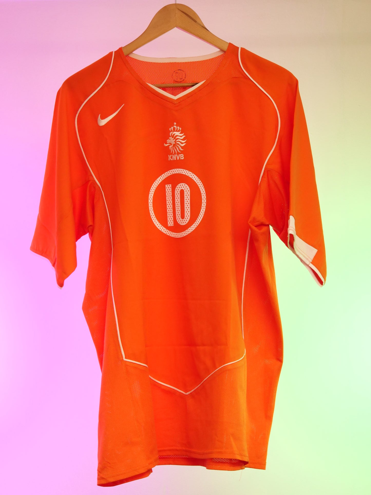 Netherlands 2004 Home Shirt (#10 Van Nistelrooy) (S)
