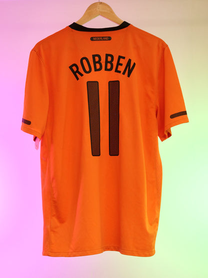 Netherlands 2010 Home Shirt (#11 Robben) (L)