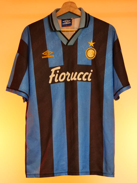 Inter Milan 1994/1995 Home Shirt (#10 Bergkamp) (L)