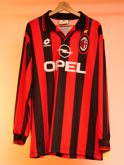 AC Milan 1996/1997 Home Shirt Longsleeve (XXL)