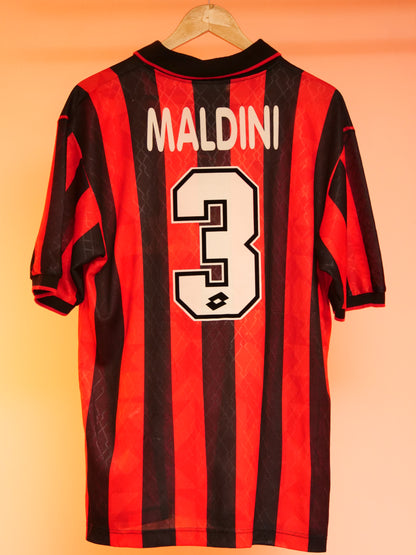 AC Milan 1995/1996 Home Shirt (#3 Maldini) (L)