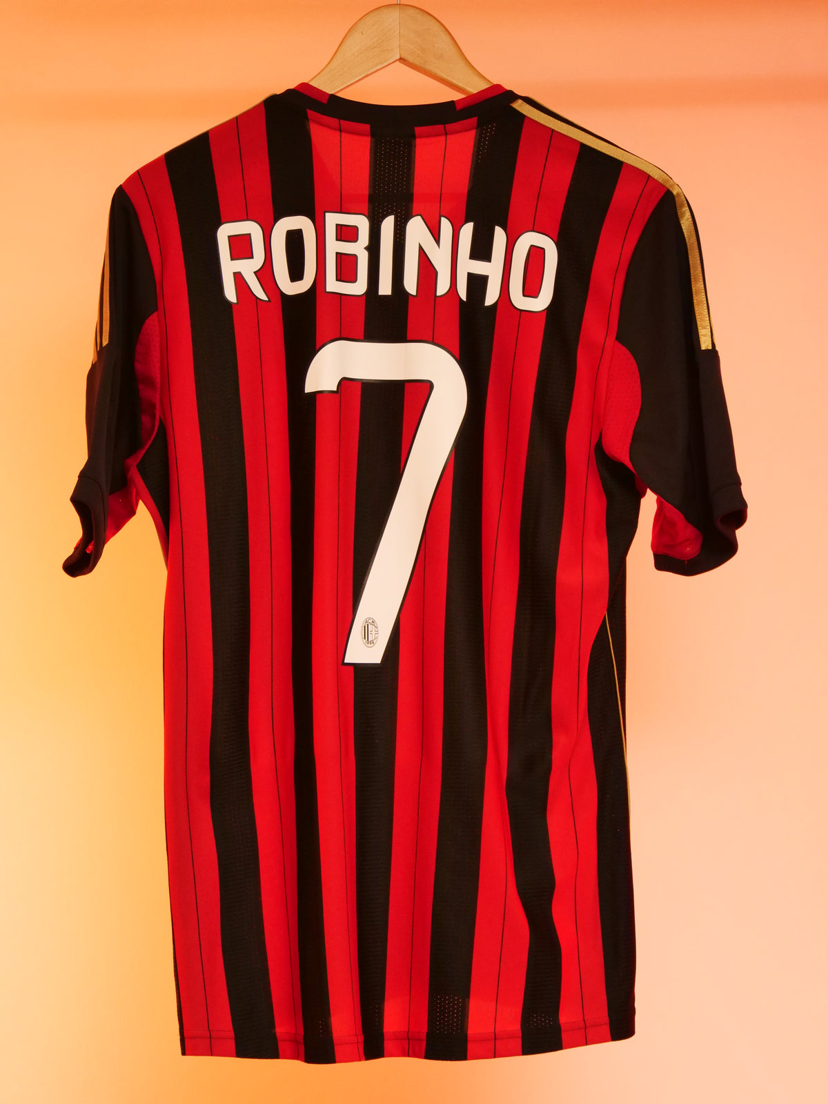 AC Milan 2013/2014 Home Shirt (#7 Robinho) (M)