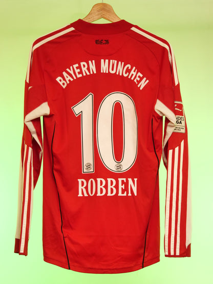Bayern München 2010/2011 Home Shirt Longsleeve (#10 Robben) (S/M)