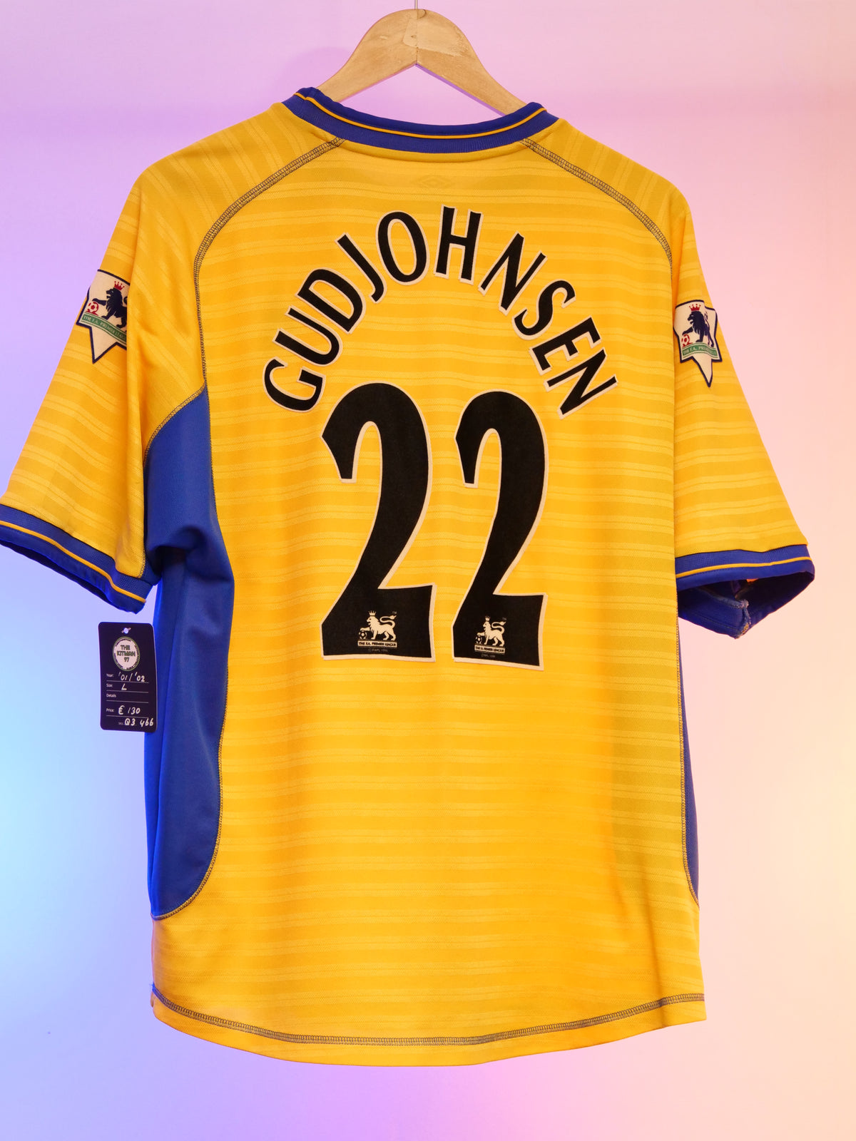 Chelsea 2001/2002 Away Shirt (#22 Gudjohnsen) (L)
