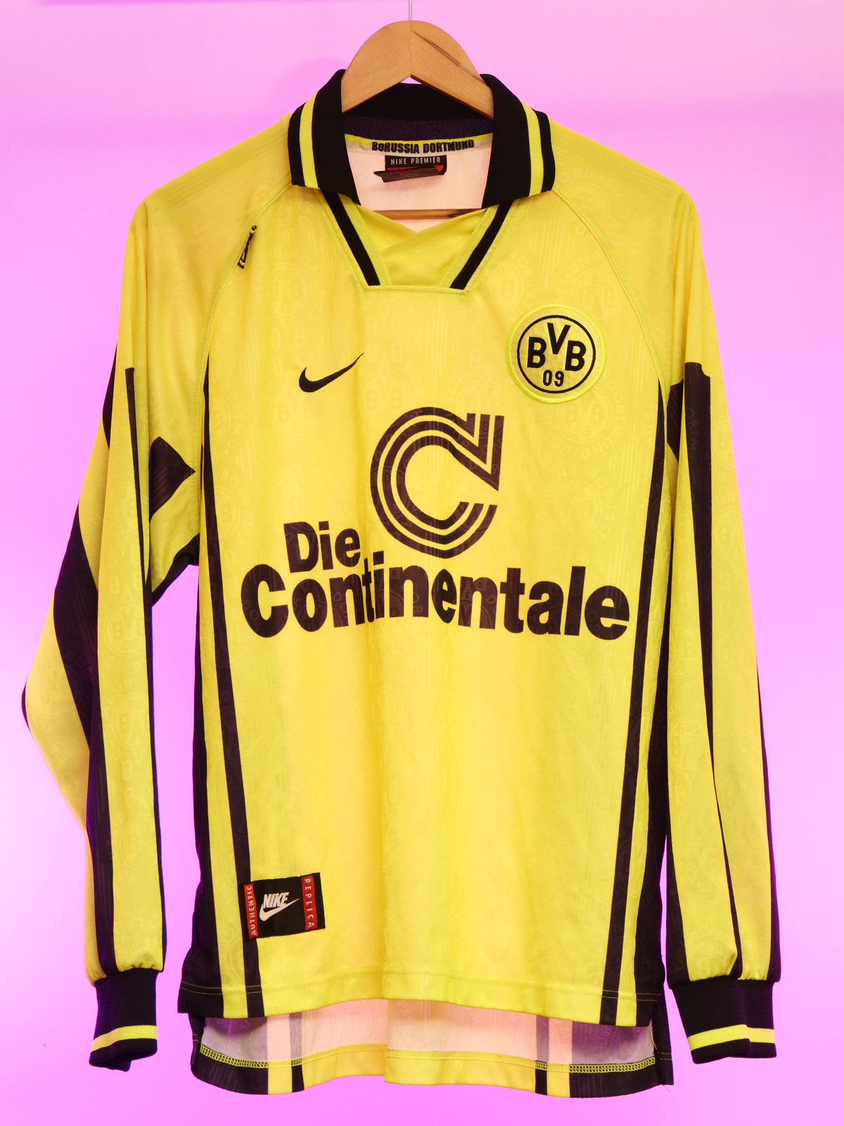 Dortmund 1996/1997 Home Shirt Longsleeve (L)