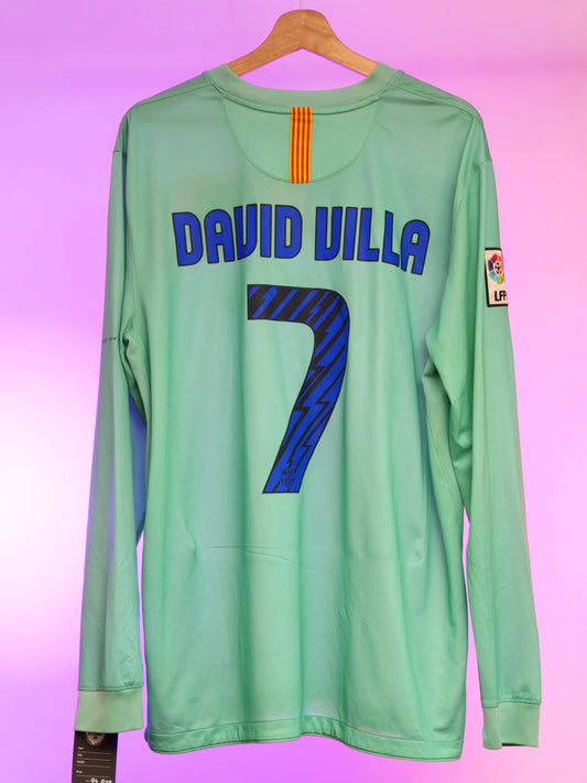 Barcelona 2010/2011 Away Shirt (#7 David Villa) (XL)