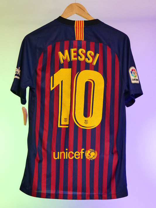 Barcelona 2018/2019 Home Shirt (#10 Messi) (M)