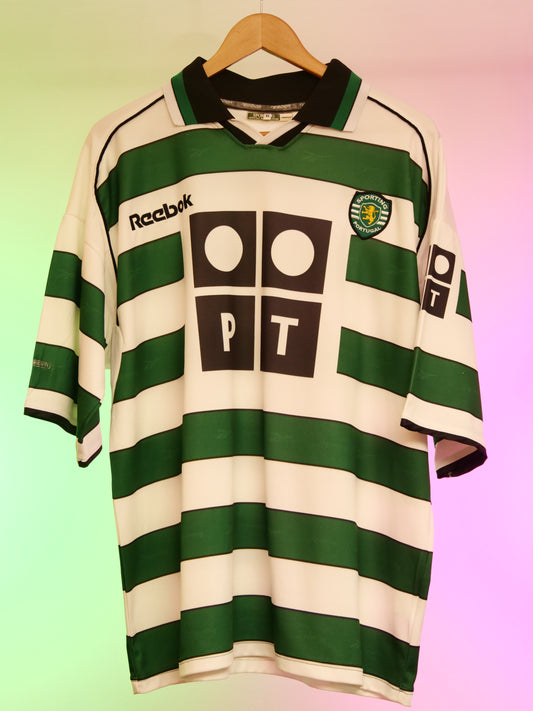 Sporting 2000/2001 Home Shirt (XL)